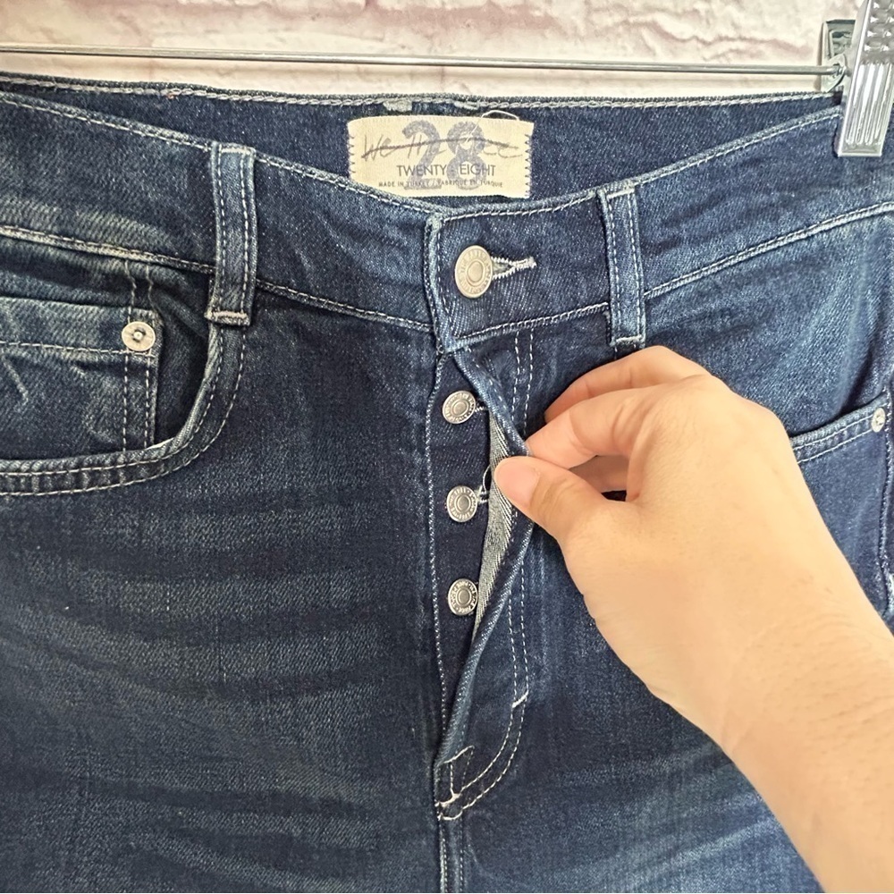 We The Free Dark Wash High Rise Skinny Jeans - Picture 9 of 16